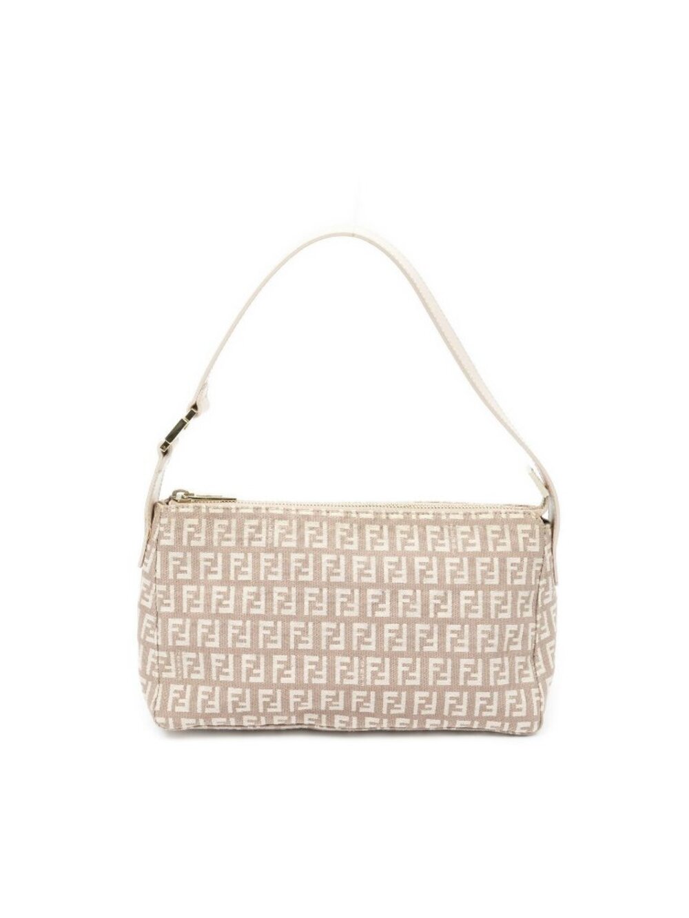 Fendi Pouch Pink Beige Zucca Canvas
